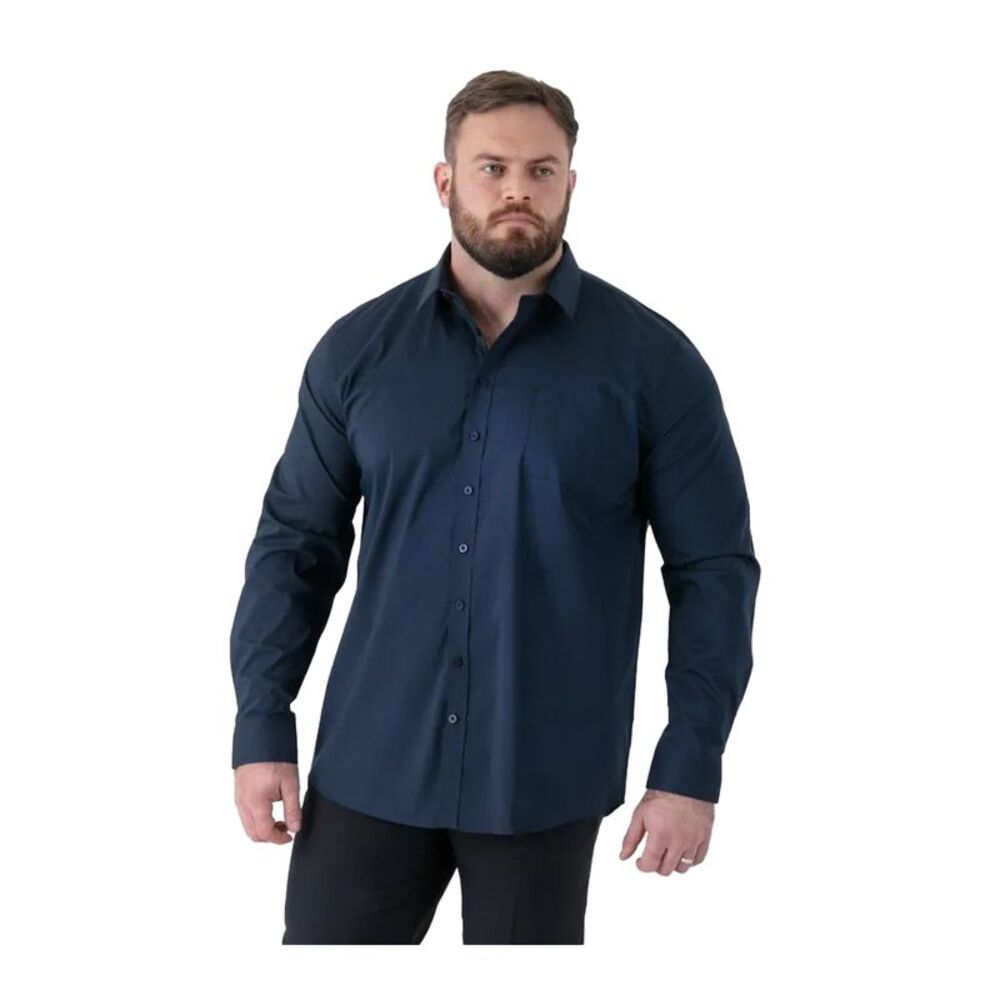 Duke Mens Oliver D555 Stretch Shirt / Navy